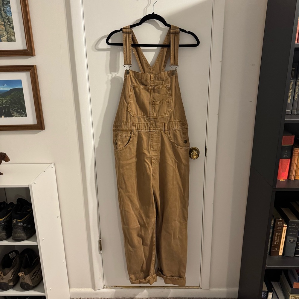 We The Free Women's Brown Denim Overalls